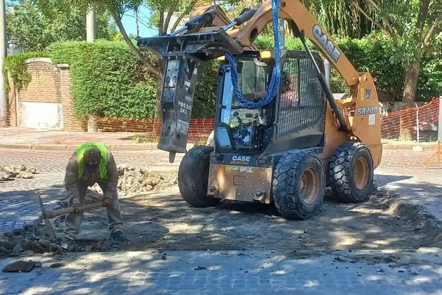 Continúan los trabajos en avenida Santa Fe