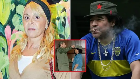Polémica entre Maradona y Villafañe por una gorra del Che Guevara