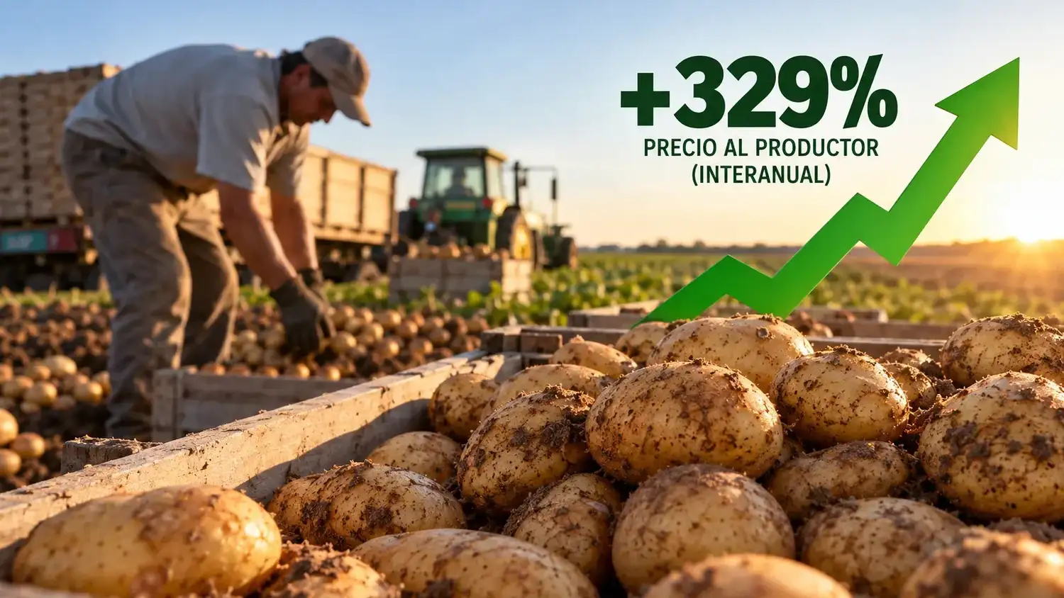 El precio de la papa aumentó 329% en un año y el sector logró recuperarse