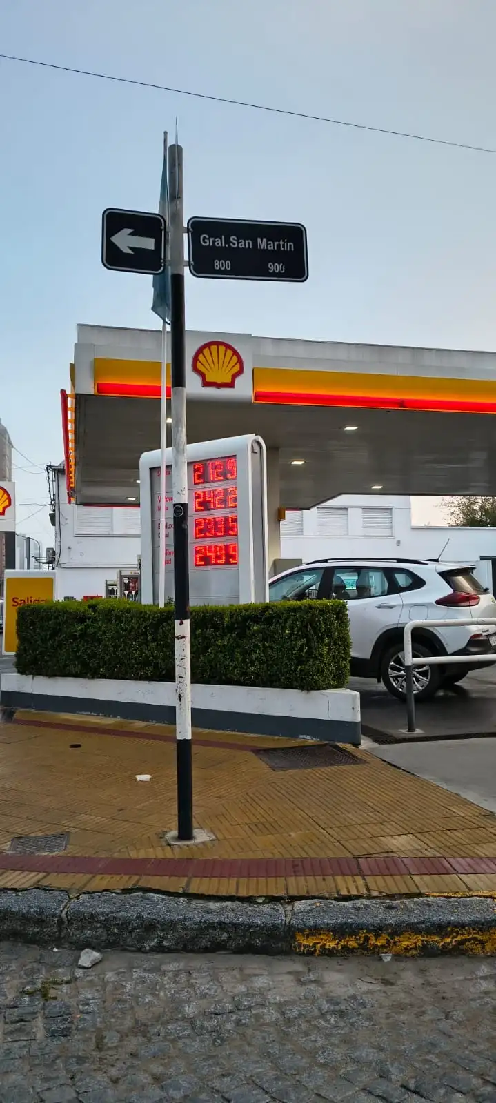 aumento nafta Shell mayo