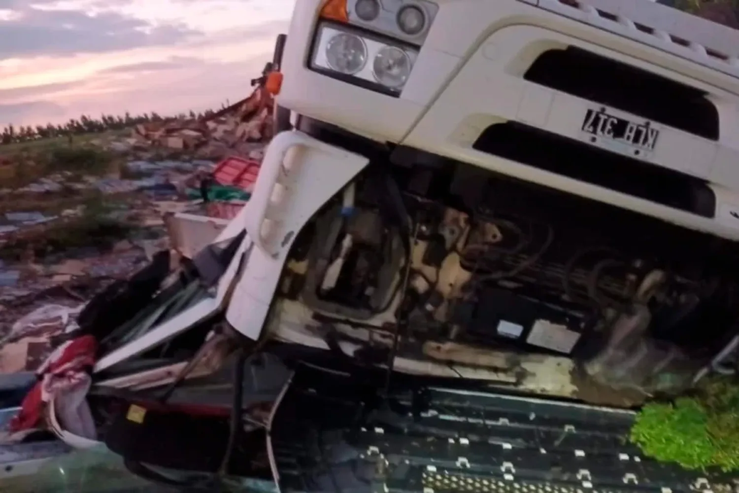 Impresionante despiste en una Autovía muy transitada