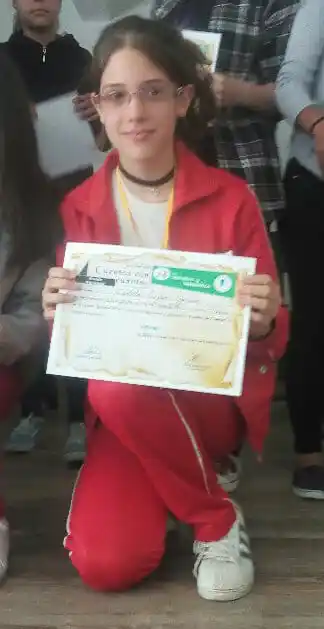 Violeta García Campeona Nacional en la Olimpíada de Literatura y Matemática