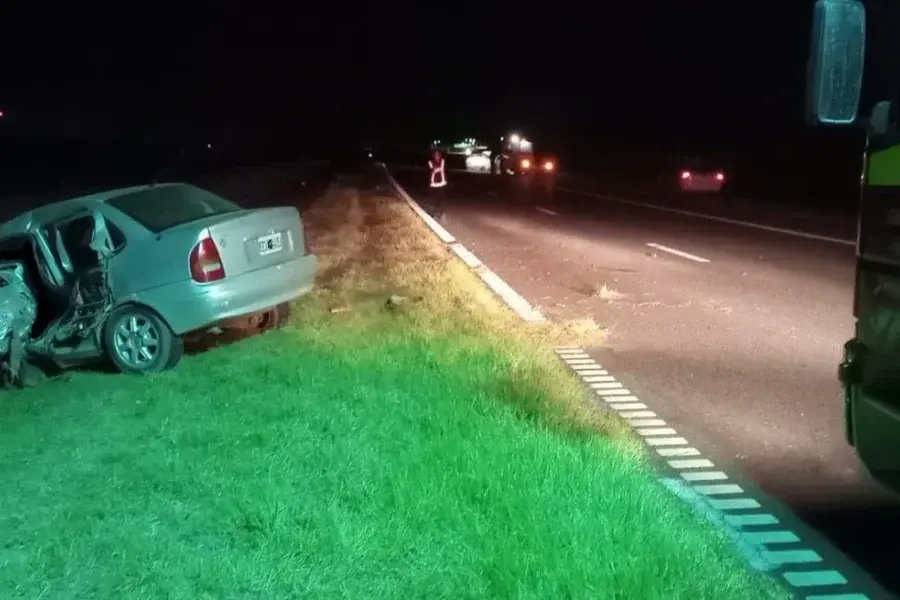 Accidente fatal en la autopista Rosario - Santa Fe en la madrugada de domingo