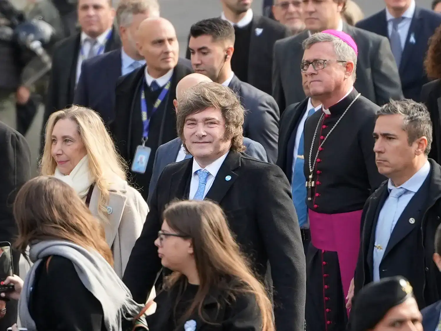 Javier Milei presidió el Tedeum de ayer.