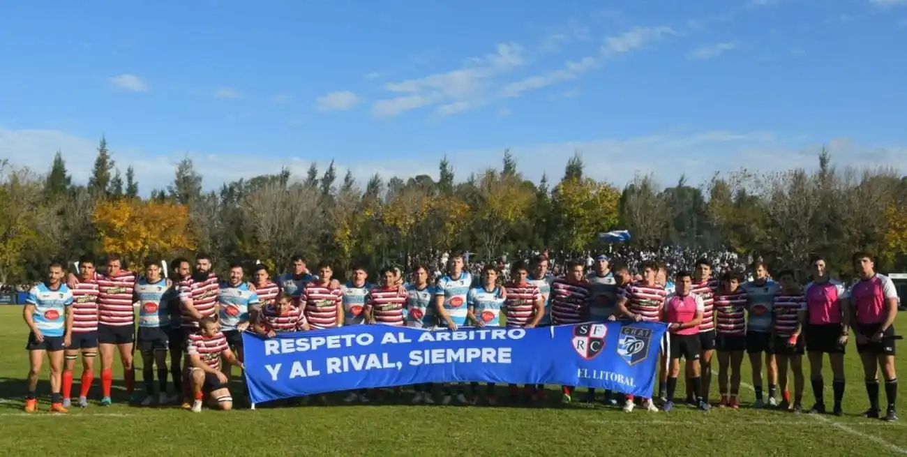 Santa Fe Rugby y CRAI se enfrentaron este sábado por la tarde. Crédito: Luis Cetraro