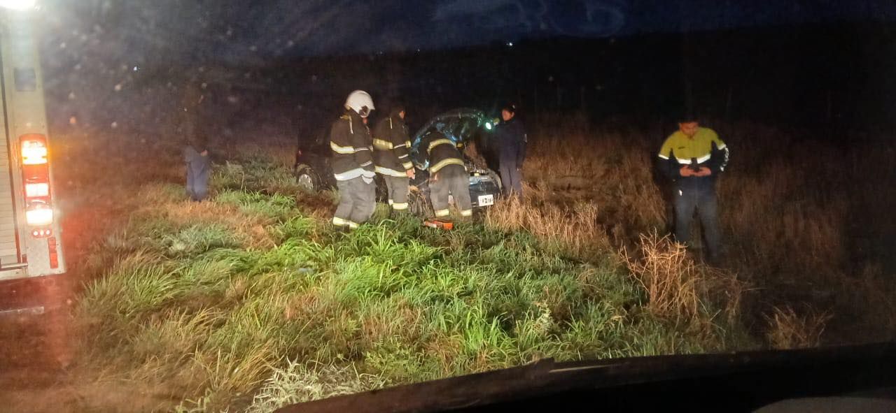 Un tresarroyense volcó en cercanías de Dorrego