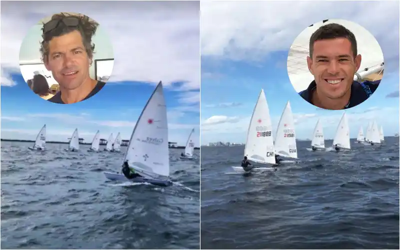 Camino a Tokio 2021: Schargorodsky y Martín Alsogaray entrenan y compiten con sus timoneles en Estados Unidos