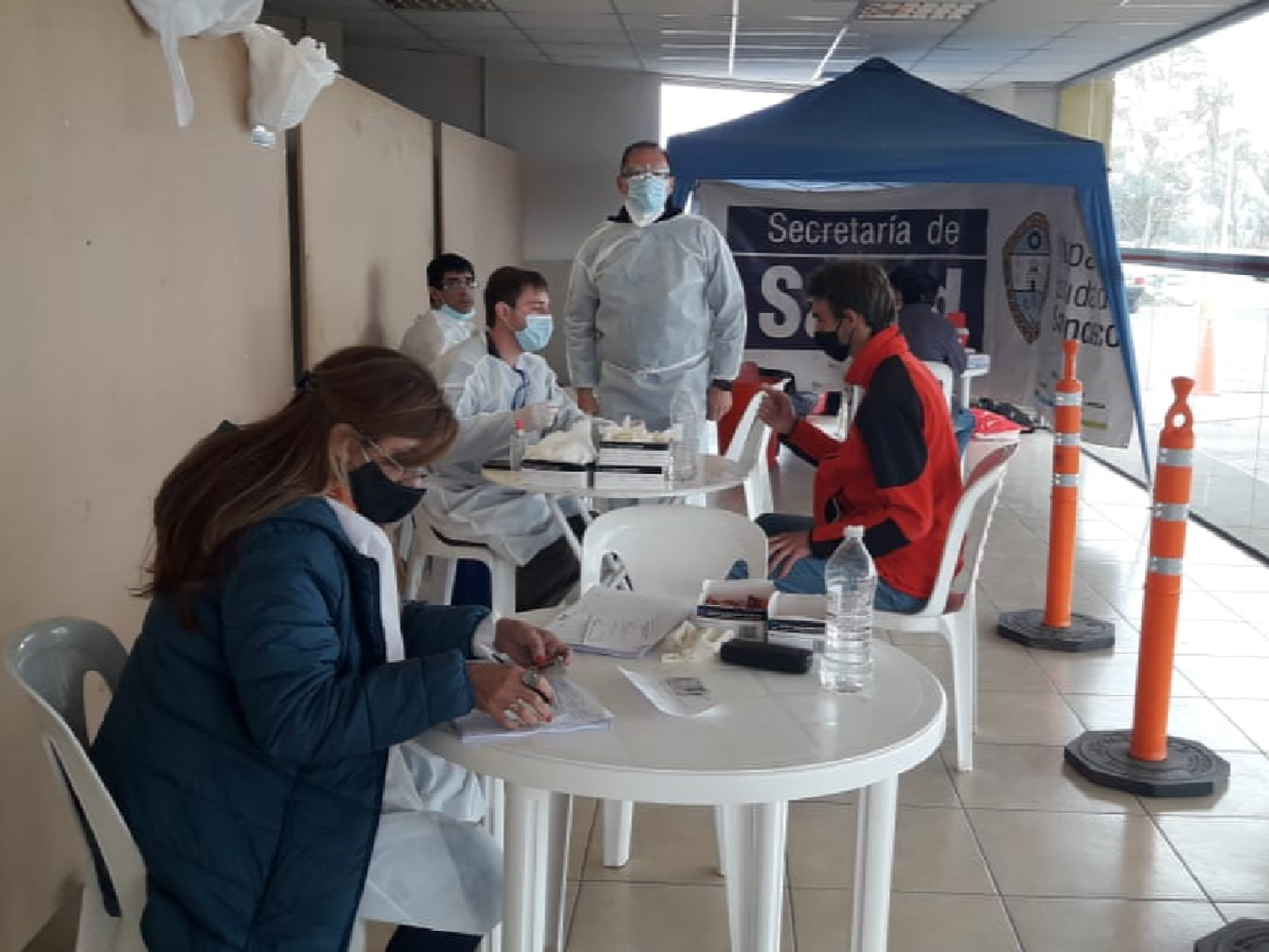 Más de doscientos test en el cruce de las rutas nacionales 19 y 158