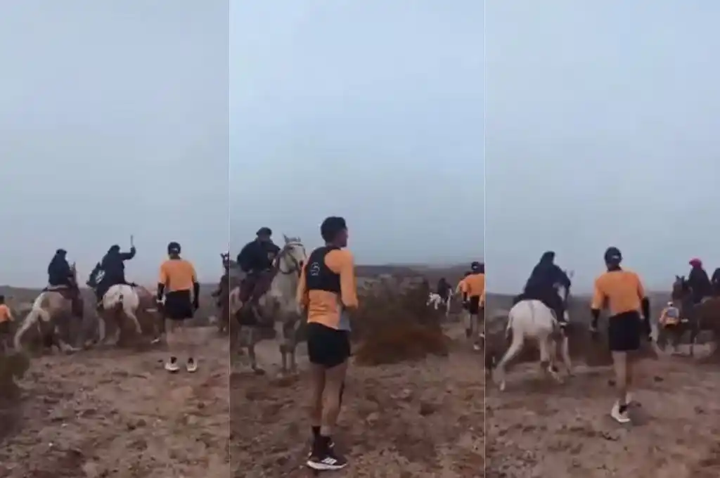 Gauchos agredieron a corredores