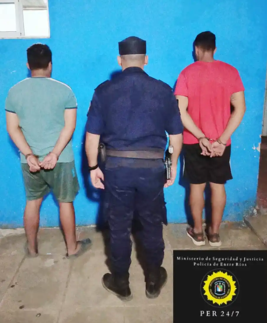 Detuvieron a dos jóvenes por amenazas calificadas y tenencia de arma de fuego