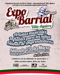 El sábado se realizará la "Expo Barrial Villa Aguirre"