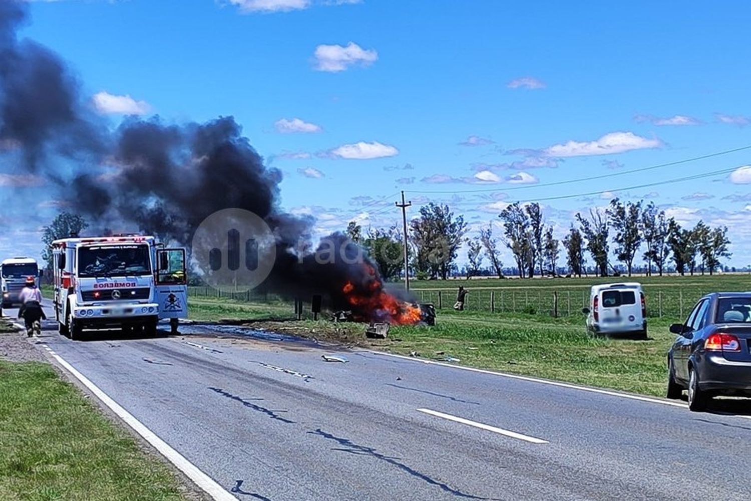 Tragedia en Ruta Nacional 19: hay una persona fallecida y corte total de tránsito