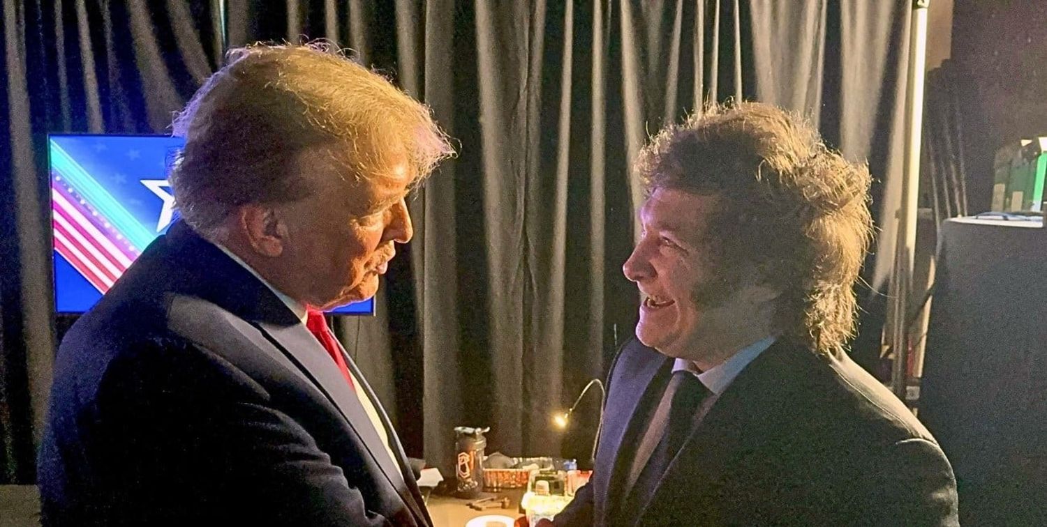 En febrero de este año, Trump y Milei coincidieron en una reunión de la Conferencia de Acción Política Conservadora celebrada en National Harbor, Maryland.