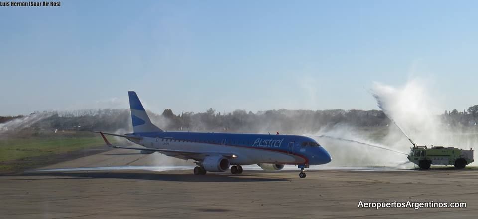 [Fotogalería] Aerolíneas Argentinas inauguró sus vuelos entre Córdoba, Rosario e Iguazú