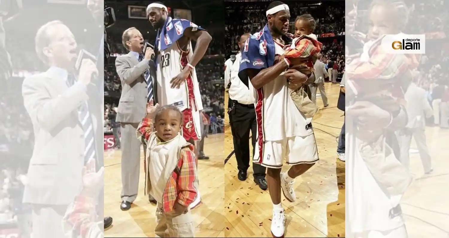 Padre e hijo en las canchas