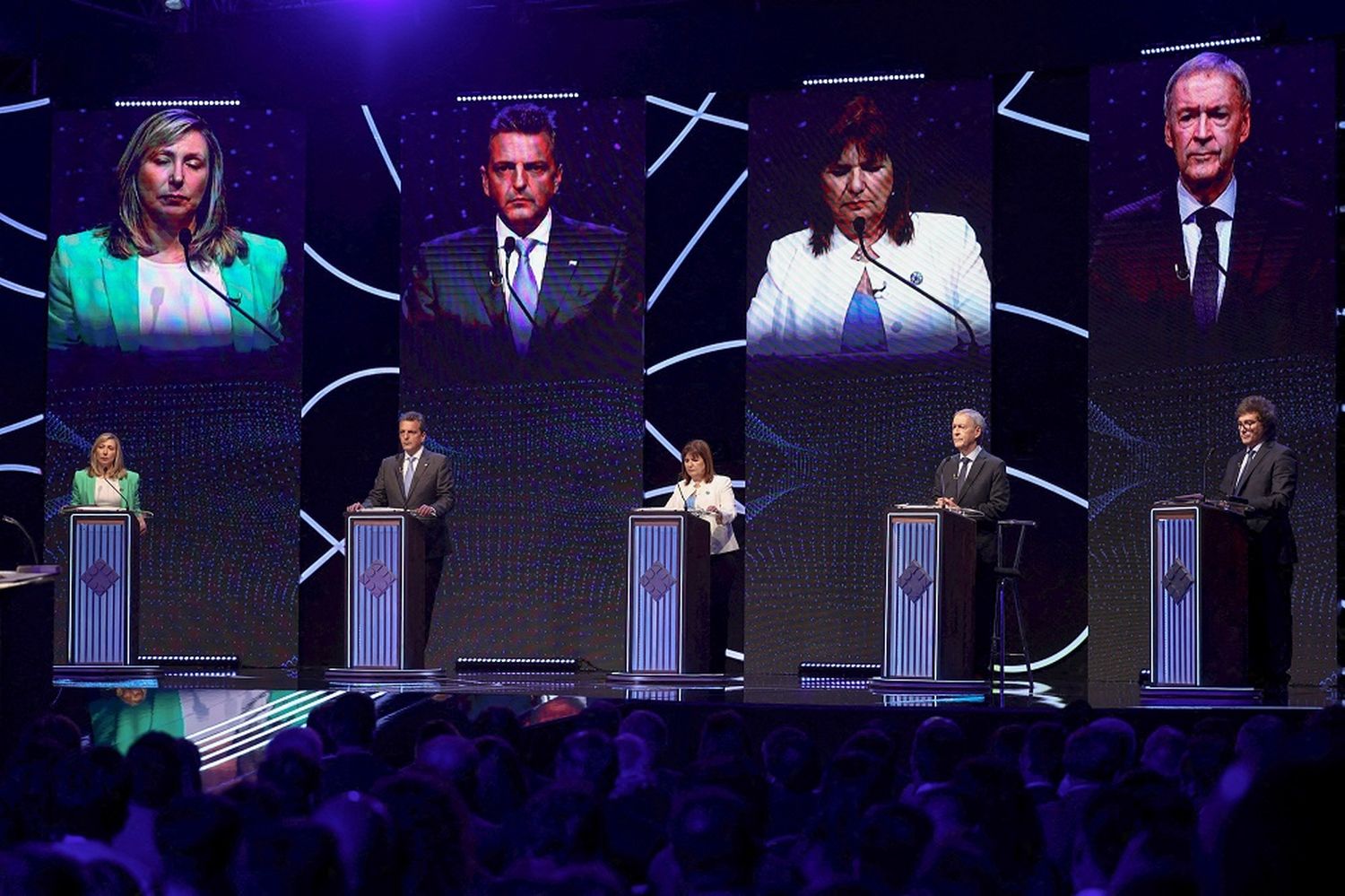 Los candidatos mostraron su conformidad con su rol en el debate.