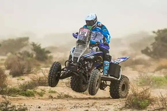 El argentino Andújar volvió a ganar una etapa y es segundo en la general en cuatriciclos