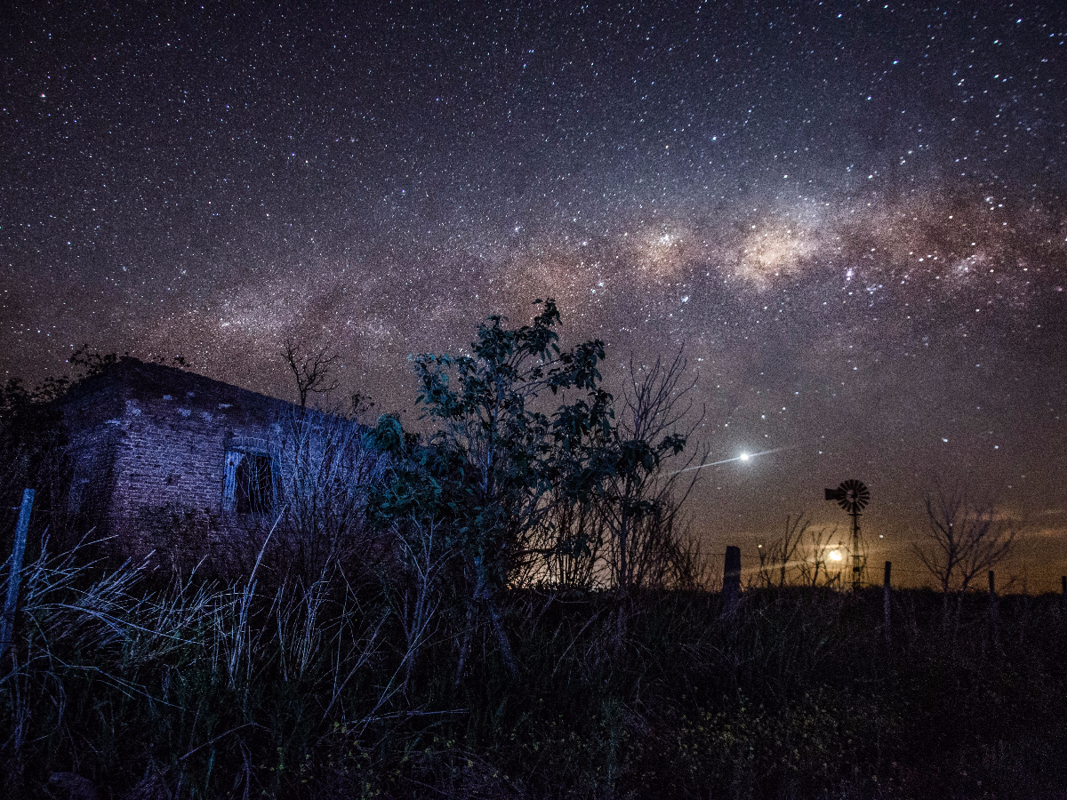 Cuando Fabricio mira hacia  arriba: cazador de estrellas  