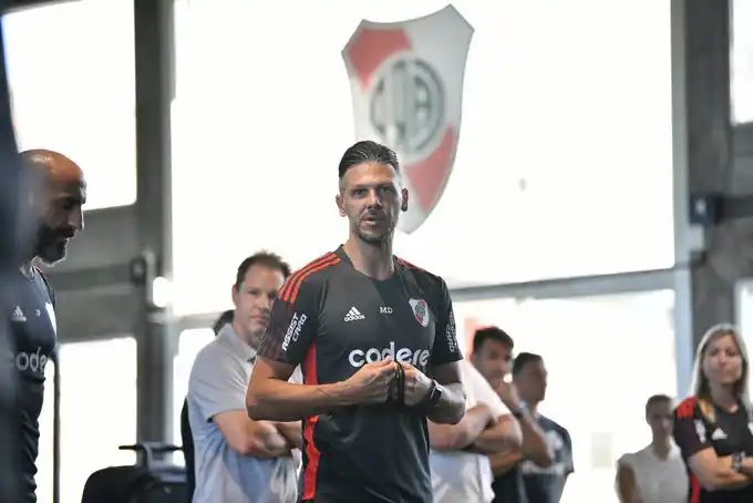 Demichelis comenzó a trabajar en el predio de Ezeiza.