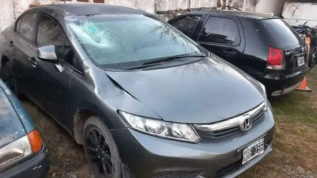 El rodado. Que secuestró el personal de Comisaría Tercera, por razones de jurisdicción del trágico siniestro vial