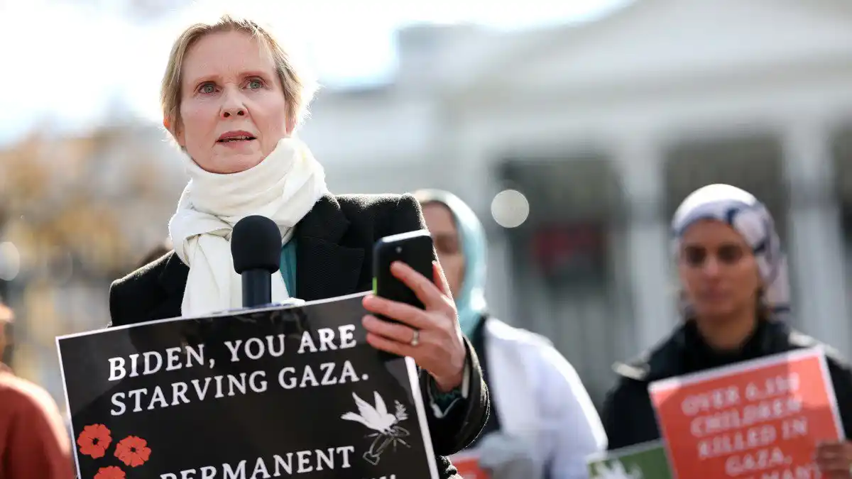 Cynthia Nixon, la actriz que hace huelga de hambre en pro del cese al fuego en Gaza