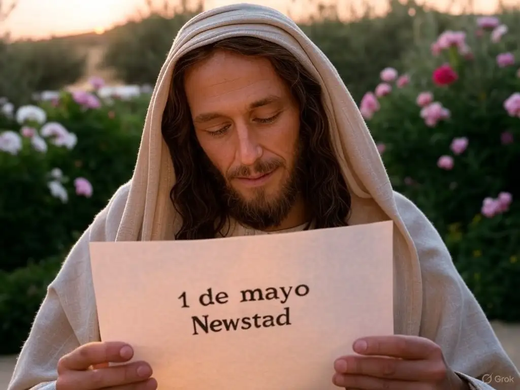 Santoral. Francisco, leyendo el Santoral del 1 de mayo.