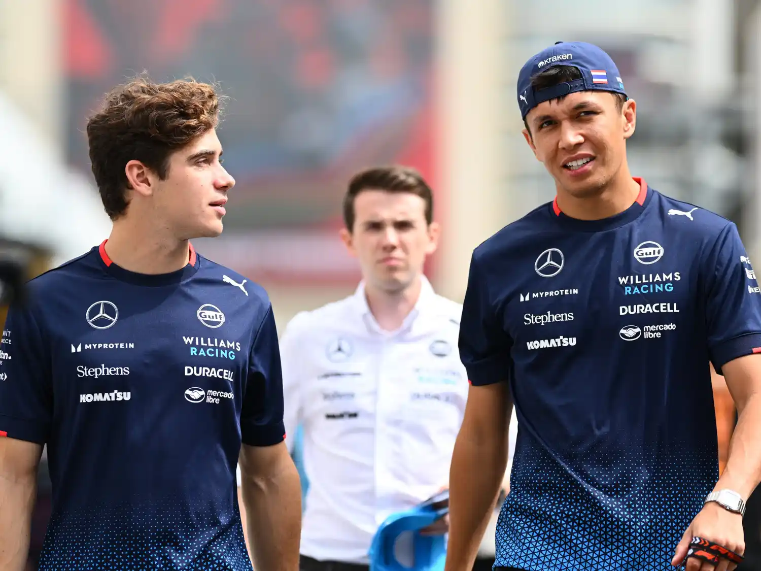 Albon elogió a su compañero de Williams, Franco Colapinto.