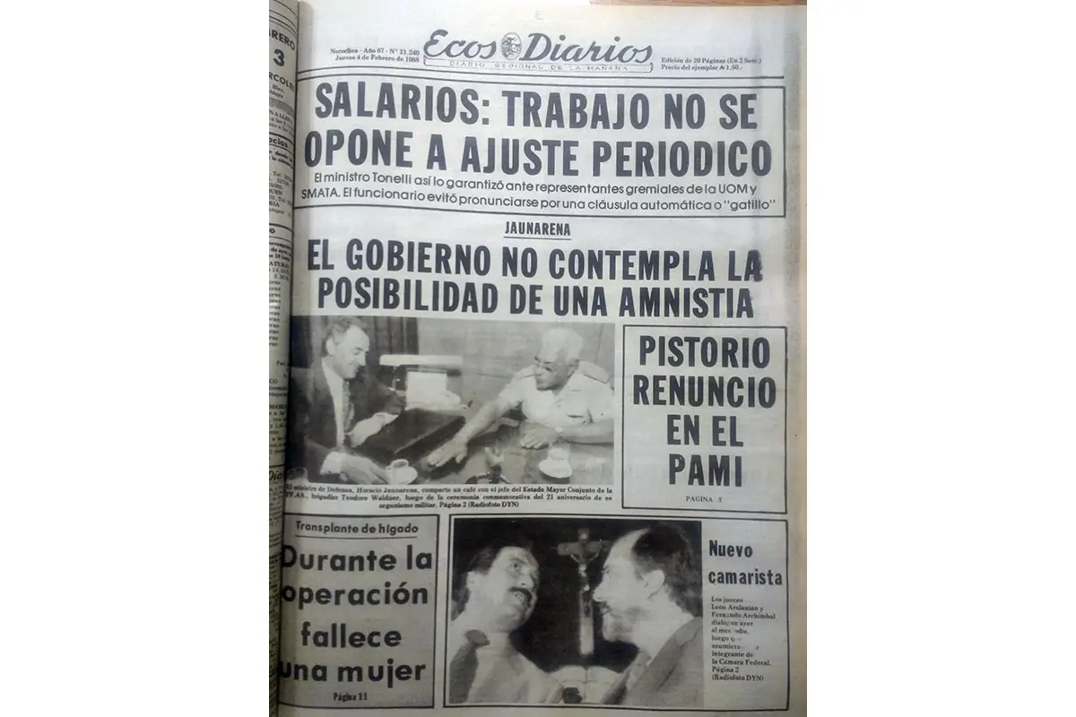 Jueves 4 de febrero de 1988