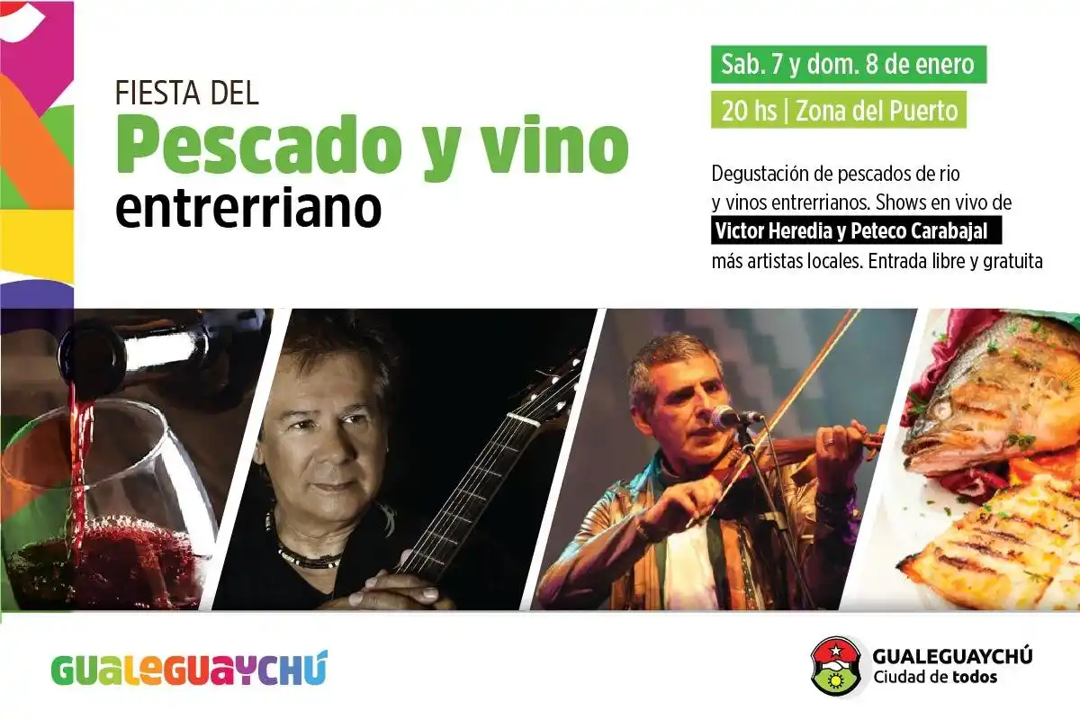 Gualeguaychú se prepara para la Fiesta del pescado y el vino entrerriano