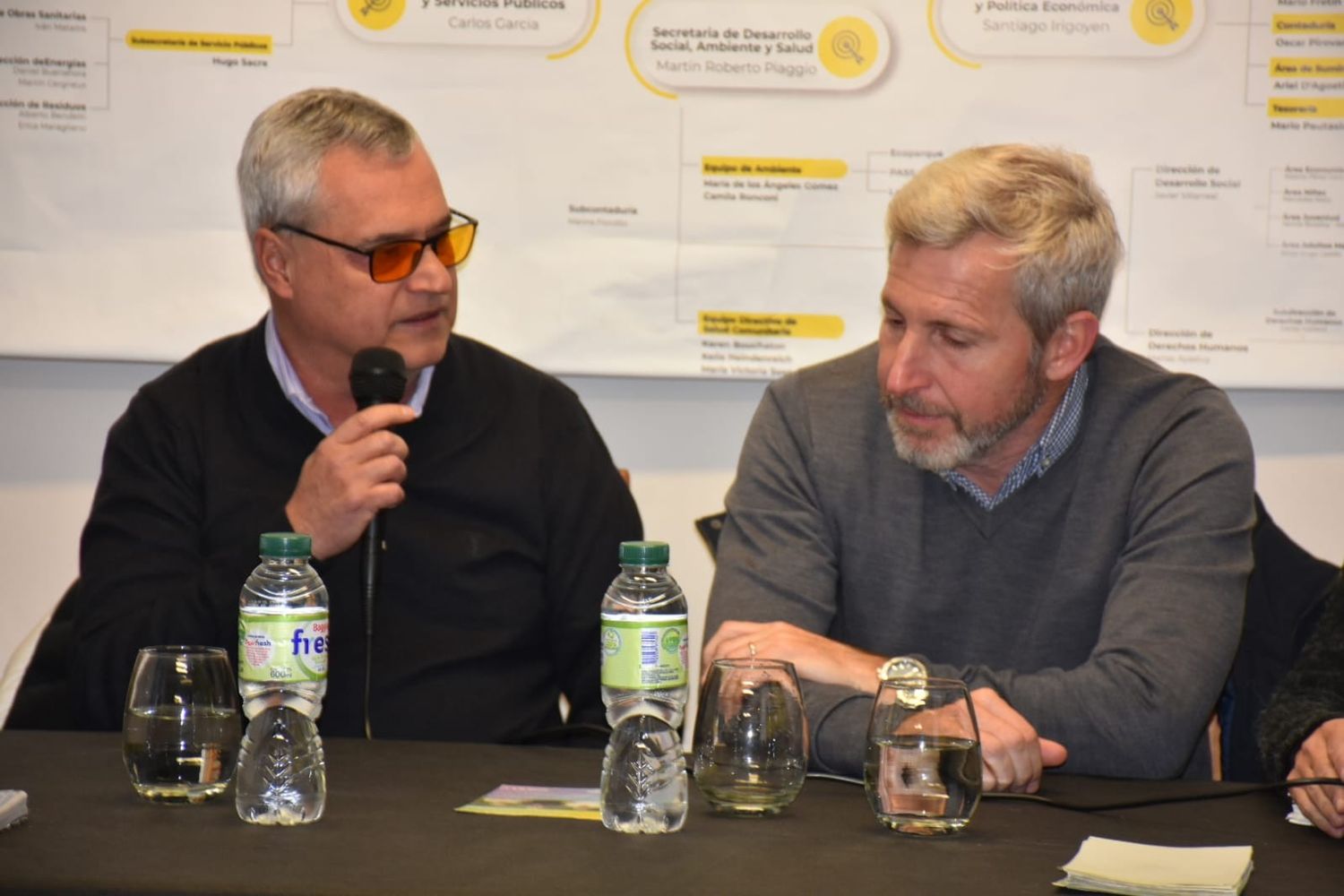 En su visita por Gualeguaychú, Frigerio se reunió con Echandi