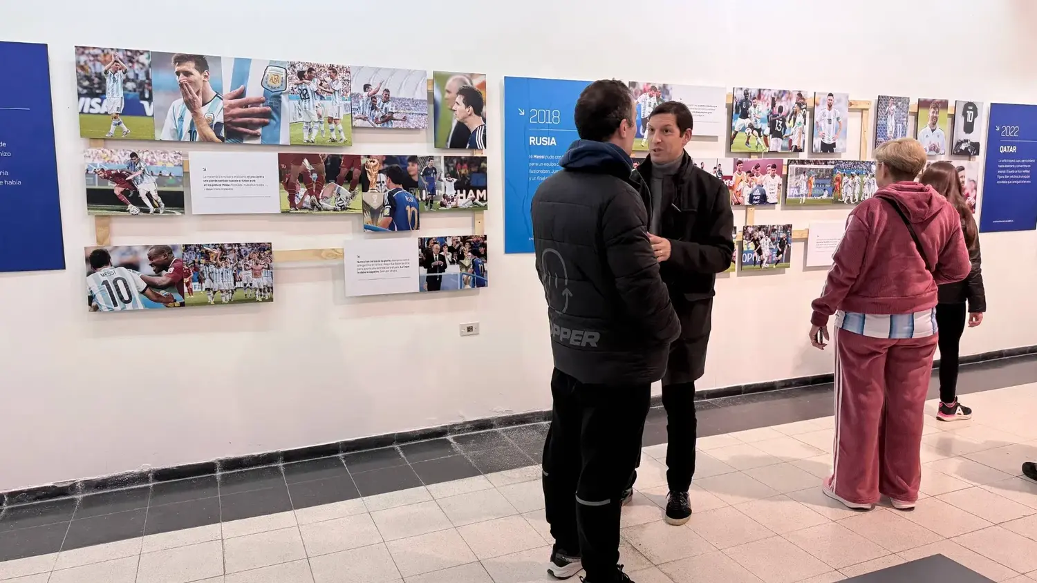 Rafaela celebró el cumpleaños de Messi con la inauguración de la muestra “Instantáneas de Gloria”