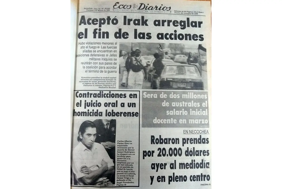Viernes 1º de marzo de 1991