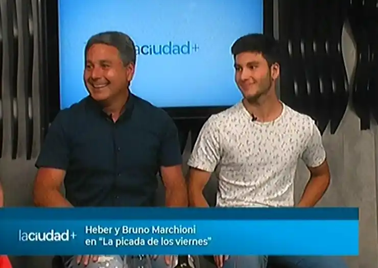 Heber y Bruno Marchioni en "La picada de los viernes" | La Ciudad