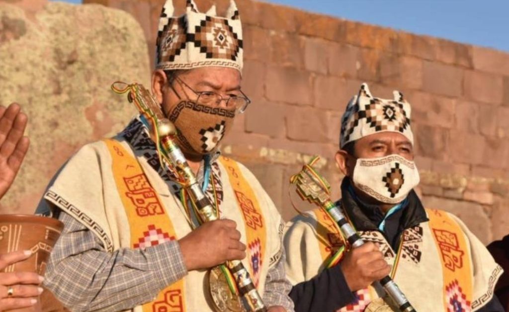 Bolivia: Luis Arce recibió el simbólico bastón de mando en Tiwanaku