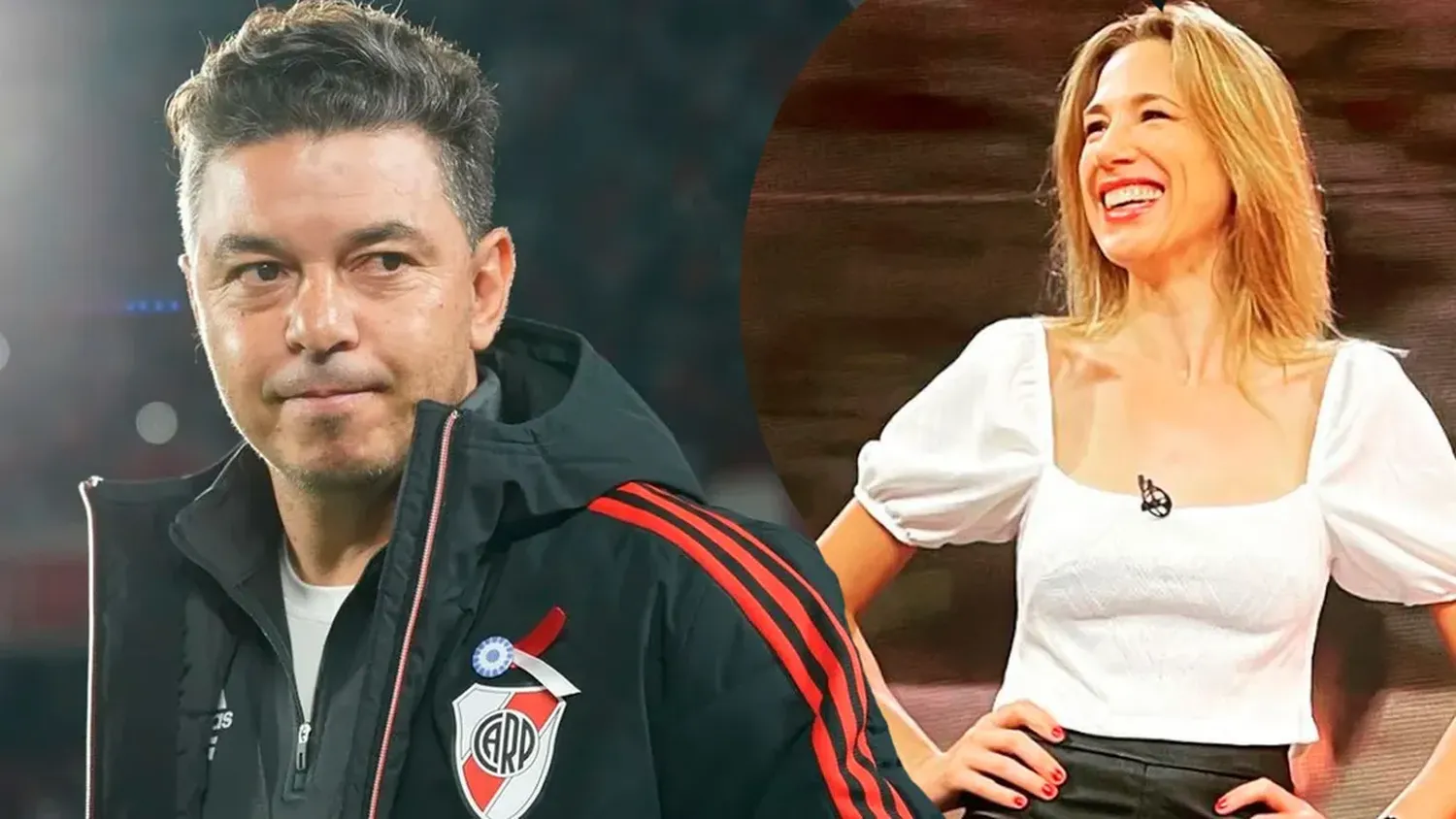 Marcelo Gallardo y Alina Moine