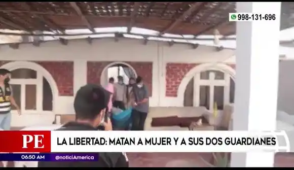 ¡TRIPLE HOMICIDIO! Asesinan a un escolta venezolano, a su compañero y a la mujer que cuidaban en Perú