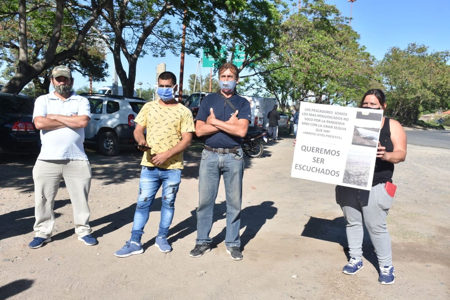 Los pescadores fueron atendidos por el gobierno provincial