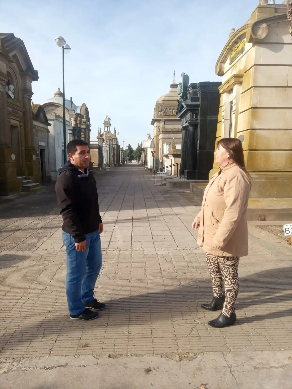 Recorrieron los trabajos realizados en el Cementerio Municipal