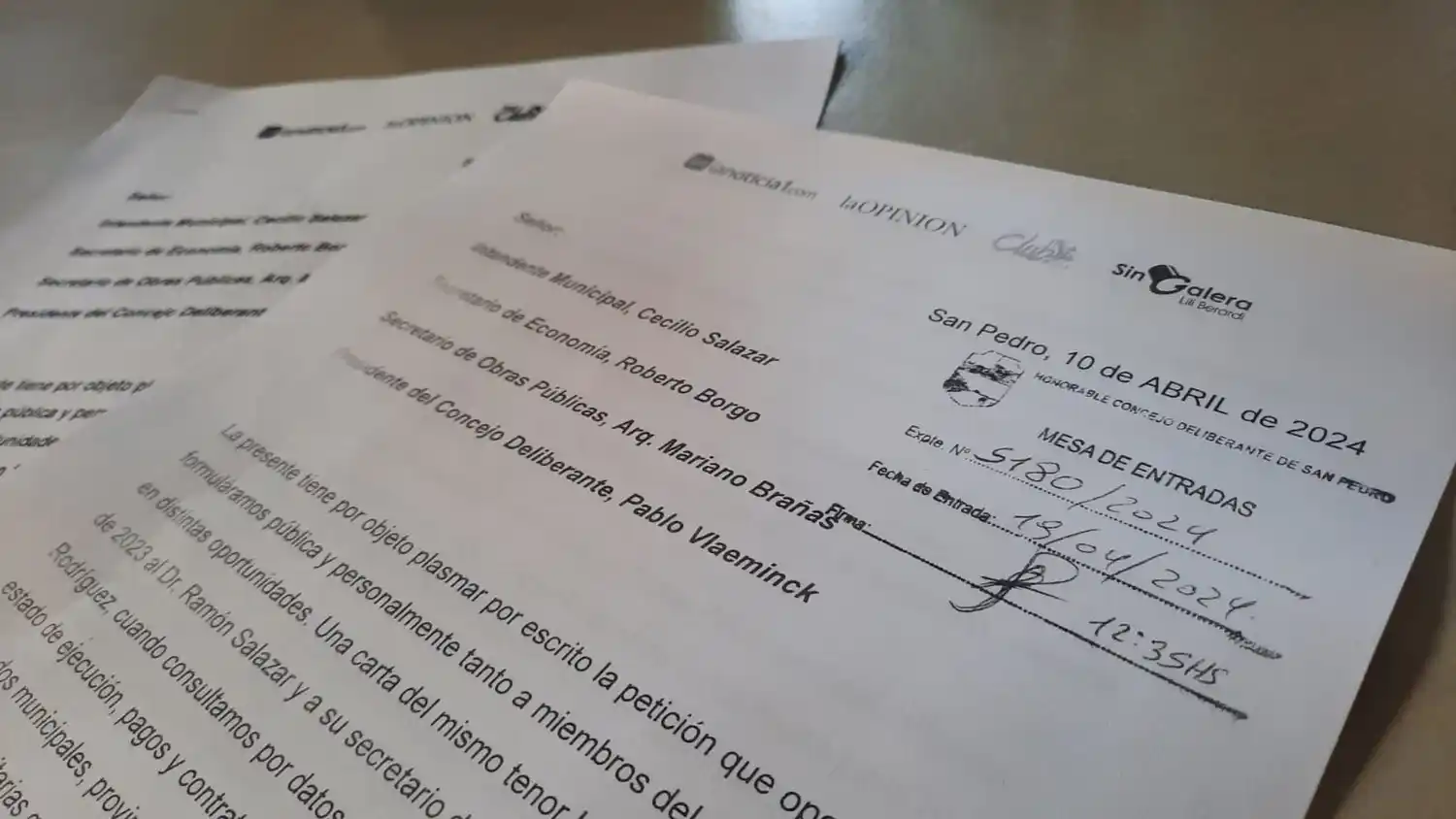 pedido de información pública al Municipio