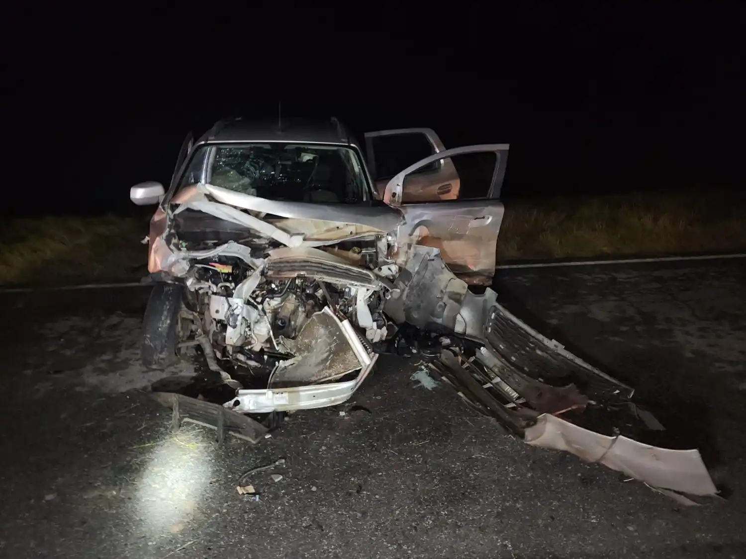 Accidente Vial en la Ruta que Une Victoria y Rosario