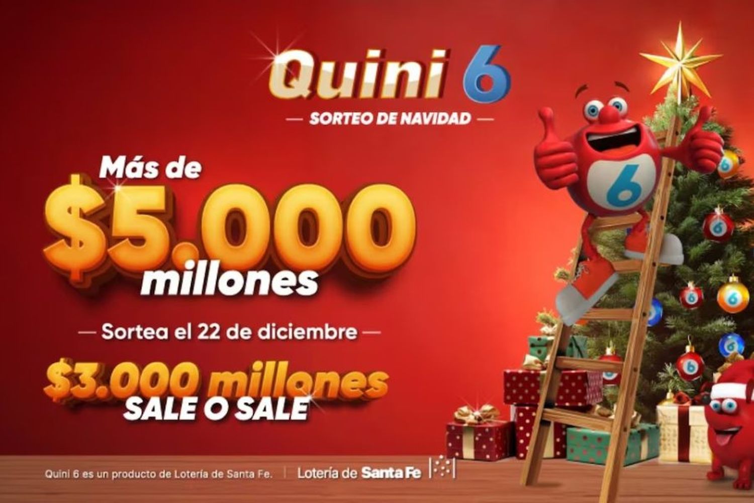 Quini 6 de Navidad: un pozo de $5.000 millones y un Siempre Sale asegurado