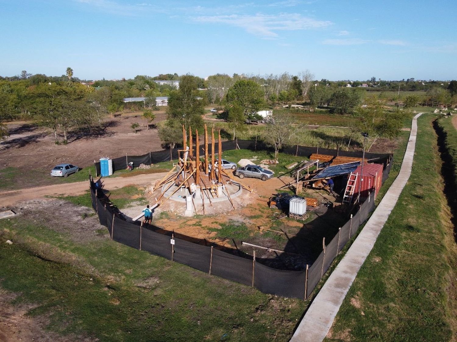 Piaggio recorrió las obras del Nuevo Mirador del Río ubicado en el Paseo de la Península