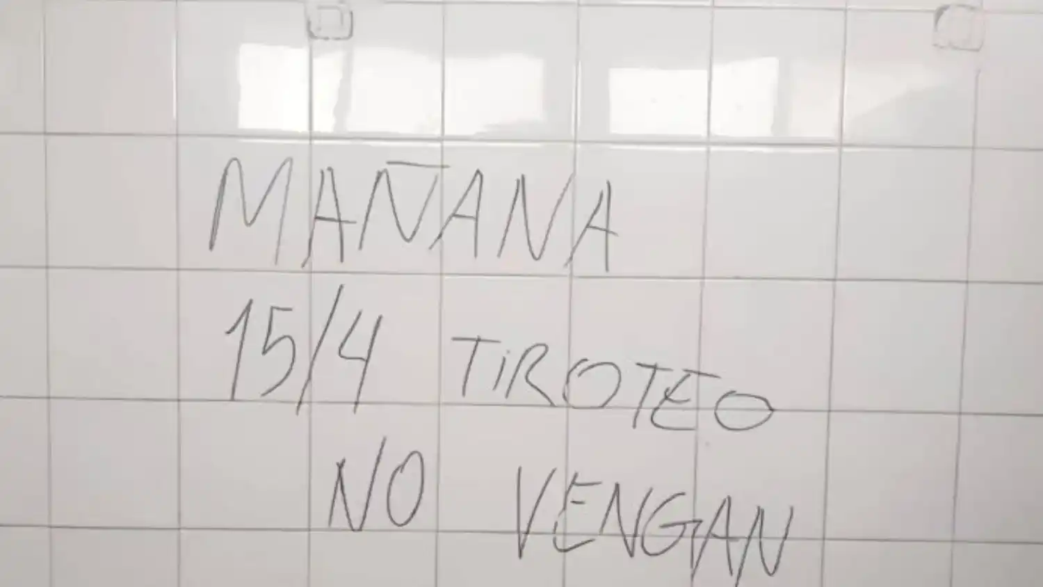 El mensaje que encendió las alarmas en una escuela de La Falda.