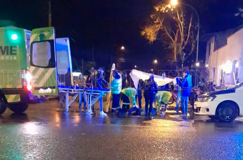 Choque entre auto y moto: los conductores no tenían registro de conducir