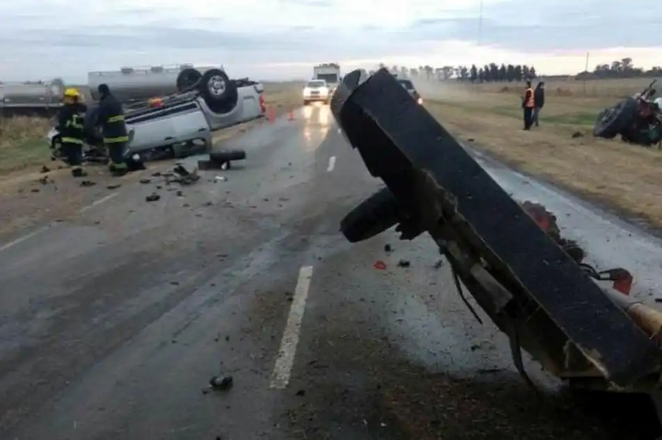 Volcó un automóvil en Bella Italia