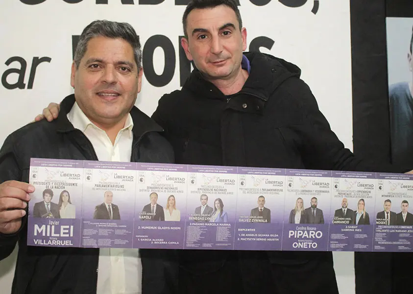 Precandidatos. Pablo Nosek y Mariano Valiante
