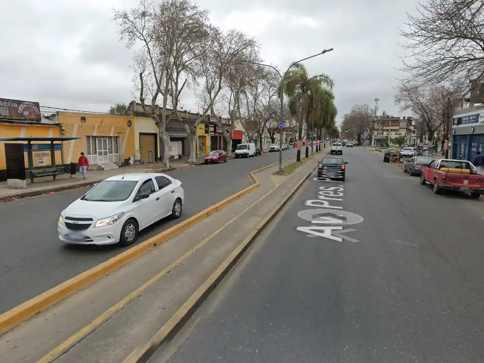 Captura de Google Street Views: Avenida Presidente Perón.