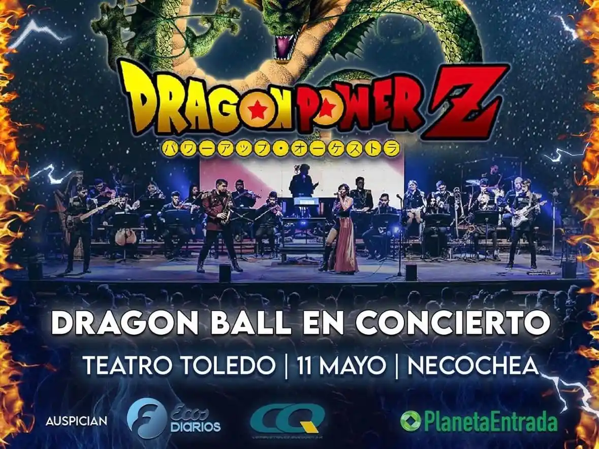 Llega el concierto de Dragon Ball a Necochea