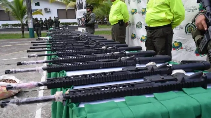 Este es el impresionante arsenal que decomisaron autoridades de Colombia al Clan del Golfo en Antioquia