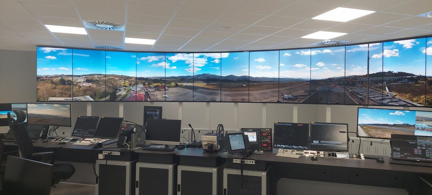 Presentan torre de control digital del aeropuerto de Vigo